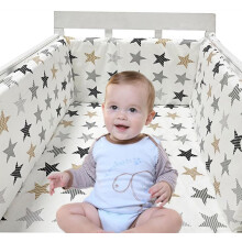 (A1) Bumpers for Cot Bed, Breathable Safe Cot Liner, Comprehensive Protection Baby Bumper, for Baby Boys And Girls