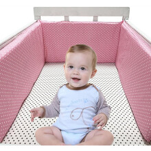 (A11) Bumpers for Cot Bed, Breathable Safe Cot Liner, Comprehensive Protection Baby Bumper, for Baby Boys And Girls