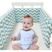 (A13) Bumpers for Cot Bed, Breathable Safe Cot Liner, Comprehensive Protection Baby Bumper, for Baby Boys And Girls