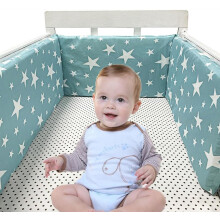 (A18) Bumpers for Cot Bed, Breathable Safe Cot Liner, Comprehensive Protection Baby Bumper, for Baby Boys And Girls