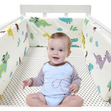 (A19) Bumpers for Cot Bed, Breathable Safe Cot Liner, Comprehensive Protection Baby Bumper, for Baby Boys And Girls