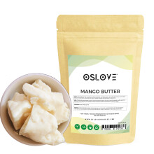 Mango Butter 2 LB av Oslove Organics - Ren, Naturlig, Handpackad, Färsk & Fluffig för DIY-projekt