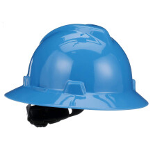 Casco de seguridad MSA 475368 V-Gard de ala completa con suspensi n de trinquete Fas-Trac III | Carcasa de polietileno, protecci n superior contr