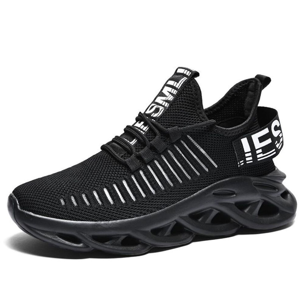(black, 41) Tuinanle Men&apos;s Sneakers Lightweight Running Shoes Non-slip Comfort Tennis