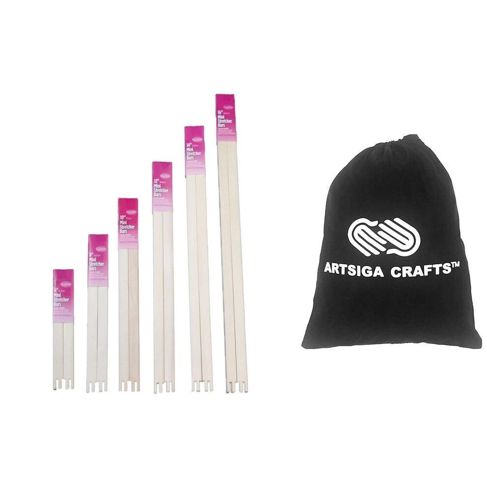 Mini-Keilrahmen-Set Von Frank A. Edmunds F R Leinwand, Verschiedene Gr En, Paket Mit Kleiner Projekttasche Von Artsiga Crafts-image