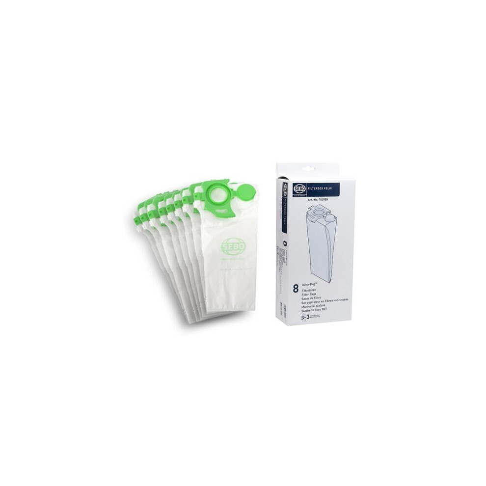 New Sebo Felix Dart Ultrabag Vacuum Cleaner Upright Dust Pack Of 8