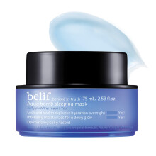 Yönnaamio - Belif - Aqua Bomb - 75 ml - Kosteuttava - Hypoallergeeninen - Kaikille ihotyypeille