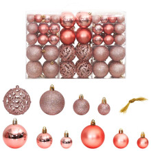 vidaXL Christmas Baubles 100 pcs Pink and Rose 1.2"" / 1.6"" / 2.4""