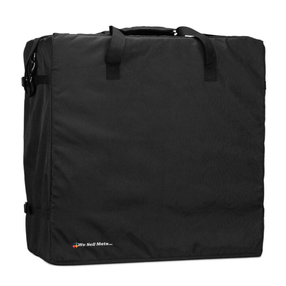 We Sell Mats Shoulder Bag for Carrying Tradeshow Flooring  Interlocking EVA Foam Mats & Other Tiles  Black  25 in x 25 in x 14 in (BAGC)