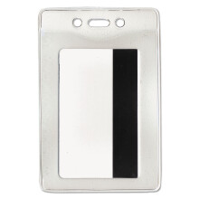 Advantus Security ID Badge Holder Lodret 2 5/8w x 3 7/8h Clear 50/Box