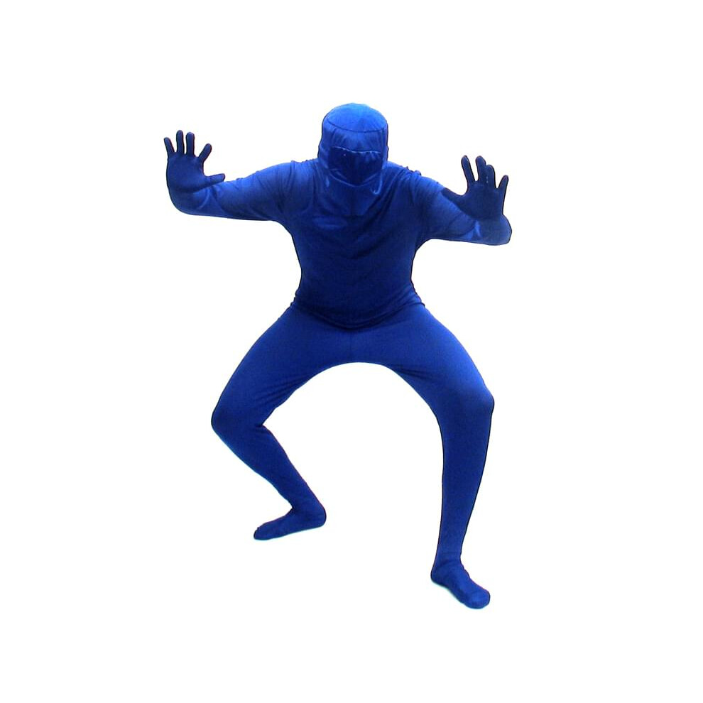 Photos - Fancy Dress Blueman Bodysuit Costume Adult X-Large Blue B00475TPCI