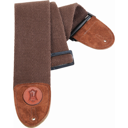 Tracolla per basso in cotone marrone da 3"""" di larghezza / Marrone