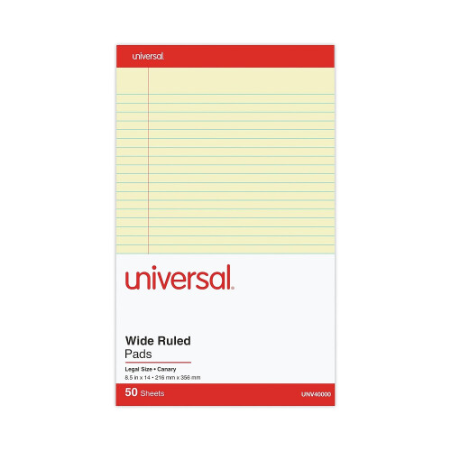 Universal Perforeret kant skriveblok 12/Pak 1