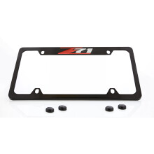 License Frame Inc. Chevrolet Z71 rendszmtbla kerettart (4 lyuk / srgarz fekete / felso)