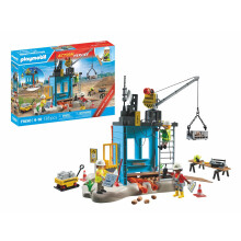 Playmobil Action Heroes Promo Pack 71650 Konstruktion mit drei Figuren Mobile Kran und vielen zustzlichen Extrasspielzeug fr Jungen und Mdchen
