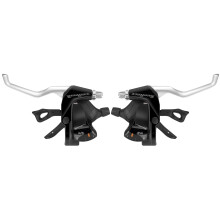 SunRace M406 ST Trigger Brake/Shift Lever Set - 3x7-Speed for V-Brakes Black