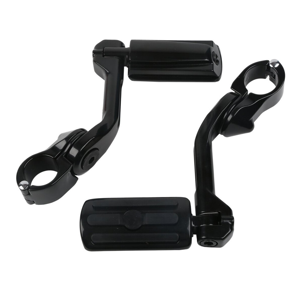 Xfmt 1.25 32 Mm Long Angled Adjustable Highway Foot Pegs Peg Mount For Harley Davidson 665489865245