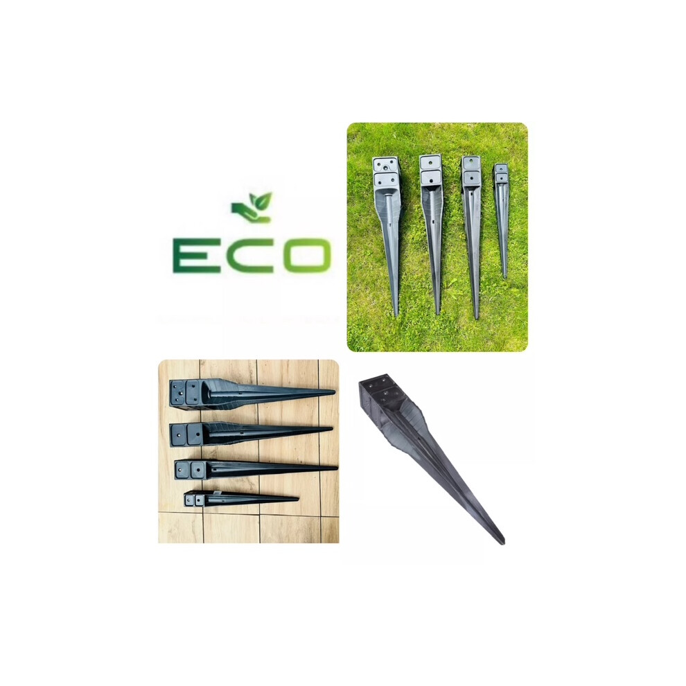 (50 mm) ECO FENCE POST SPIKE DRIVE IN ANCHOR SUPPORT HOLDER GARDEN 50mm 75mm 90mm 100mm
