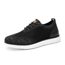 Bruno Marc Men's AirEase? Mesh Sneakers Oxfords Lace-Up Wingtip Lightweight Casual Walking ShoesBlack Grey Size 7 M US Grand-02