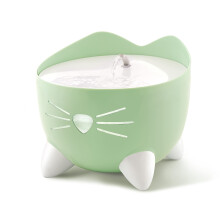 Catit PIXI Fontna na pit - Fontna pro kocky s trojitm filtrem a ergonomickmi monostmi pit Zelen