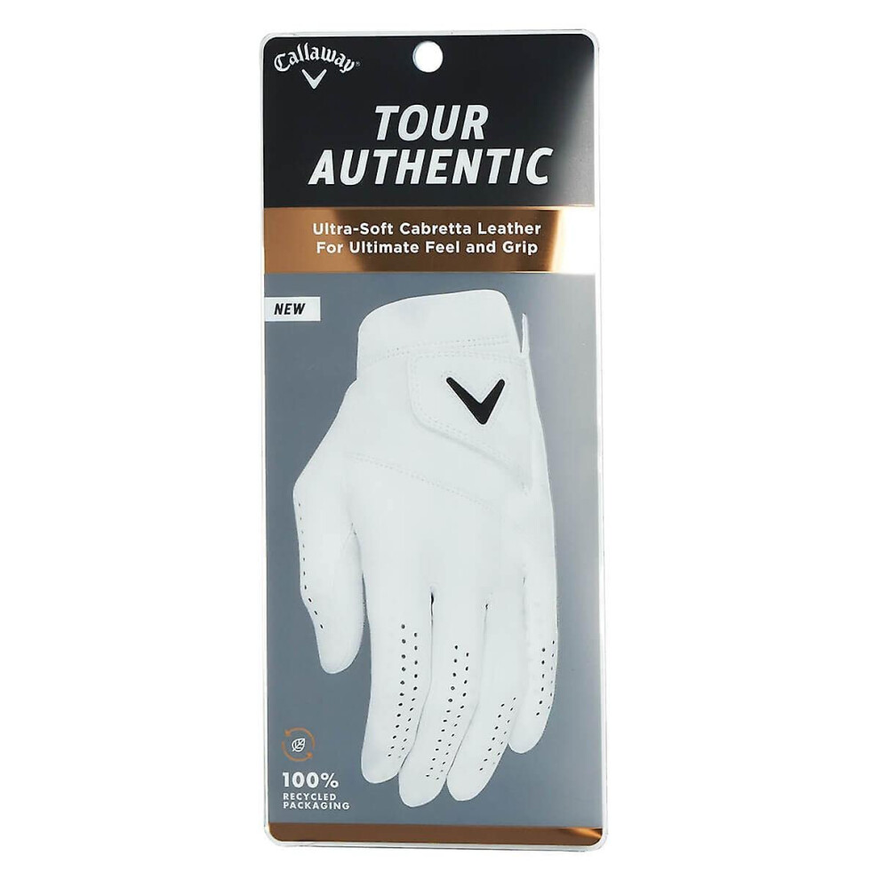 callaway golf 2022 Tour Authentic glove White  Standard XX-Large  Worn on Left Hand