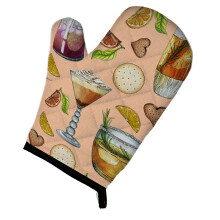 Caroline's Treasures BB5200OVMT Drinks & Cocktails Peach Oven Mitt 12 H x 8.5 W Multicolor