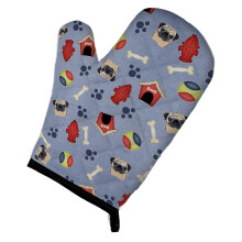 Caroline's Treasures BB4041OVMT Dog House Collection Fawn Pug Oven Mitt 12 by 8.5 Multicolor