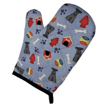 Caroline's Treasures BB2664OVMT Dog House Collection Miniature Schanuzer Black Oven Mitt 12 by 8.5 Multicolor