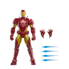 Marvel Legends Series Iron Man Model 20 Iron Man Comics Collectible 6-Inch Action Figure Retro-Inspired Blister Card