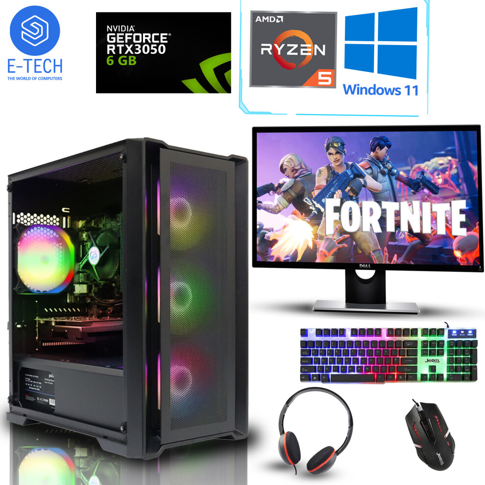 (16GB DDR4) Gaming Bundle 24'' Ryzen5 4500 32GB 512GB RTX 3050