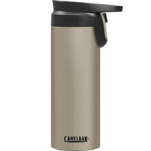 CamelBak Forge Flow Coffee & Travel Mug  Insulated Stainless Steel - Non-Slip Silicon Base - Easy One-Handed Operation - 16oz  Dune