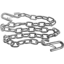 Cadena de seguridad de acero resistente Attwood 11011-7 de 51 pulgadas para remolque de barco con ganchos de resorte