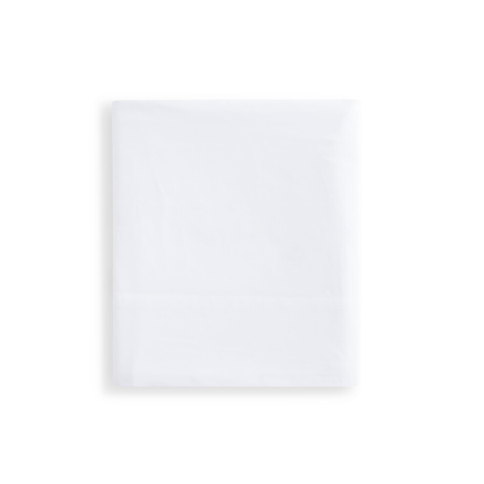 Drap-housse en percale de coton de luxe Linen Closet, Queen, blanc