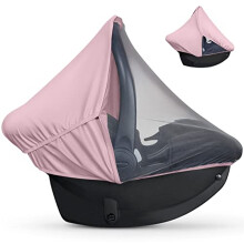 Coprisedile auto 2 in 1 liuliuby - Coprisedile per seggiolino auto con parasole per la privacy e zanzariera per neonati e bambini - Protegge i ne