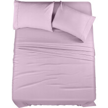 Utopia Bedding King Bed Sheets Set - 4 Piece Bedding - Brushed Microfiber - Shrinkage and Fade Resistant - Easy Care King Lavender