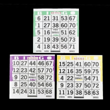 1 p Bingo Paper Cards Triple Value Pack - 500 Green 500 Purple 500 Yellow - Unimax Paper Series - 4 tum Square Size - 1500 Disponibla kort per f