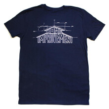 T-shirt blu scuro da uomo con logo Home Improvement - Piccola
