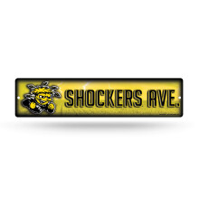 Rico Industries NCAA Rico Industries 16-Zoll-Straenschild aus Kunststoff, Dekor Wichita State Shockers.