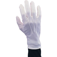 Stretch nylon witte kersthandschoenen