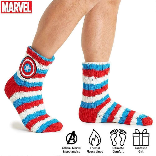 Marvel Captain America Fluffy Socks Men 2
