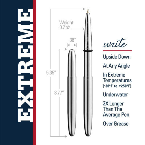 Fisher Space Pen Bullet Chrome Finish  Gift Boxed 400 1