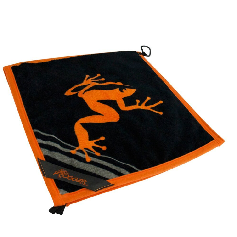 Serviette de golf Frogger Golf Amphibian humide/s   che orange/noir