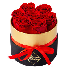 GLAMOUR BOUTIQUE Eternal Preserved Roses in a Box - Flowers Forever Valentines Day Roses Forever for Women Roses Forever in a Box Birthday Gifts fo