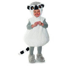 Disfraz de l   mur de cola anillada Underwraps UR27654MD para ni   o peque   o, talla mediana, 12-18 meses