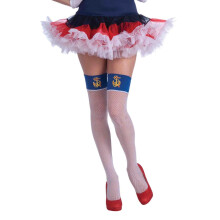 Forum Novelties 68252 Lady in The Navy Bas rsille cuisse taille unique paquet de 1