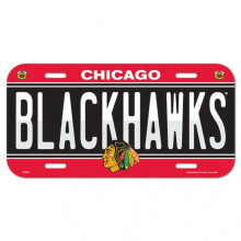 Plaque d'immatriculation Wincraft NHL Chicago Blackhawks