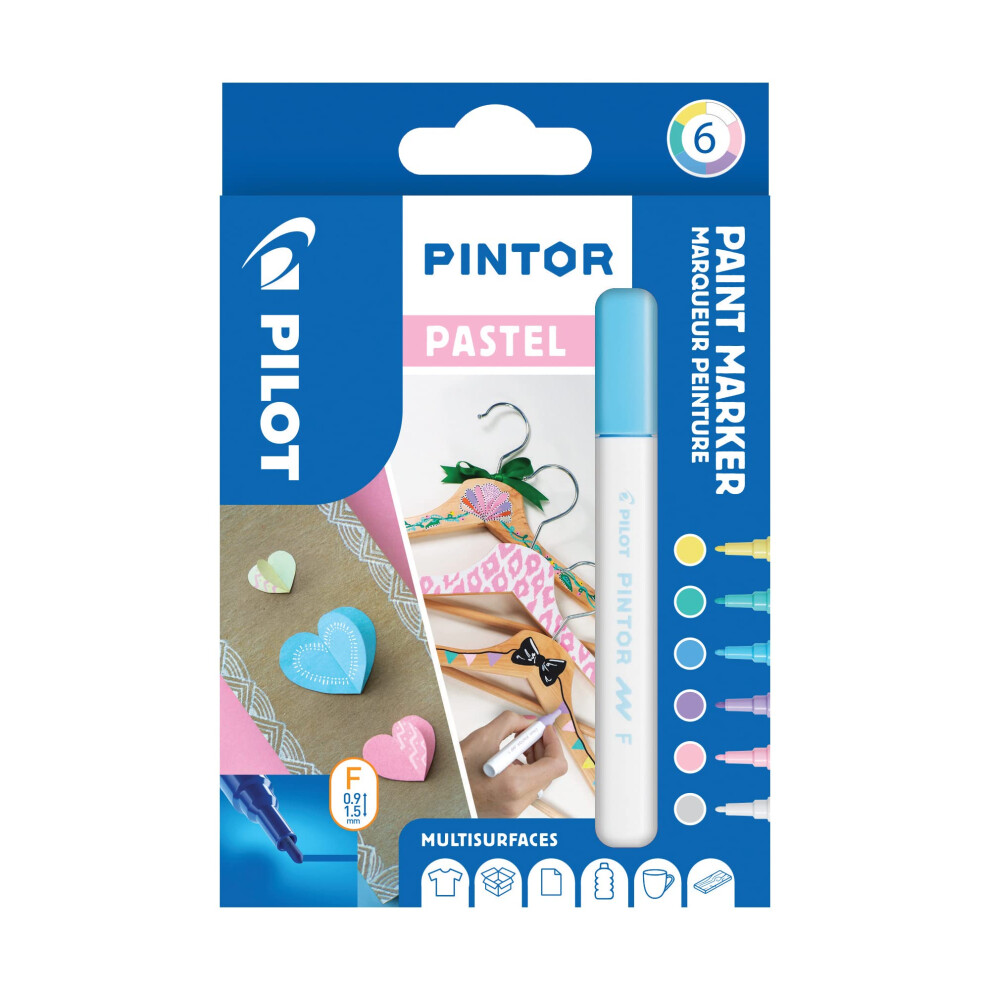 Pilot Pintor F - Set Da 6 ""Pastello""