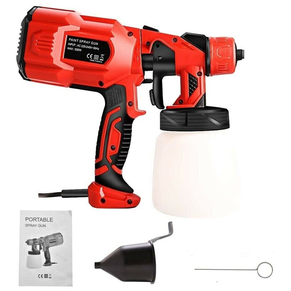Electric Paint Sprayer Spray Gun Painting Fence Garden Wall DIY Tool