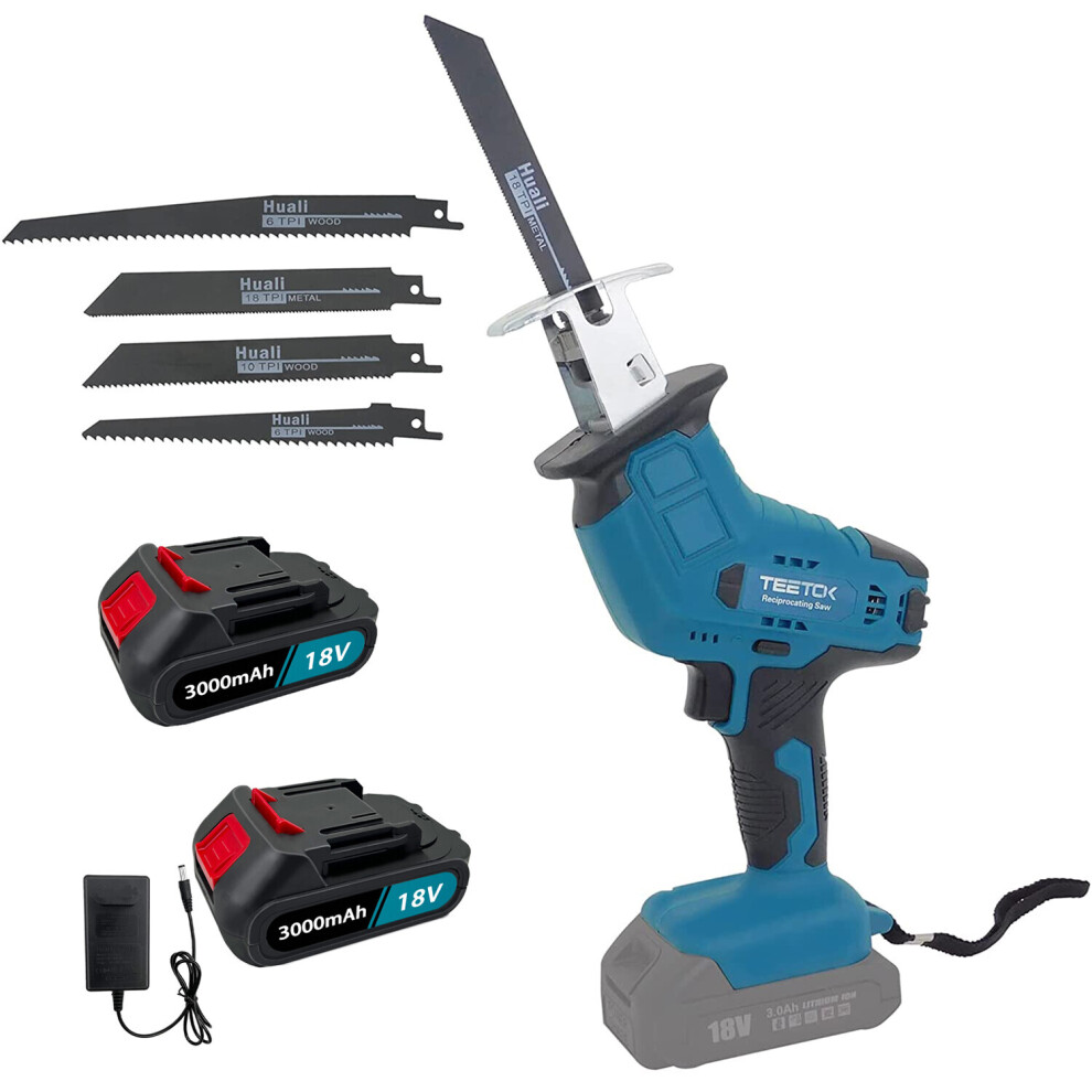 Cordless Reciprocating Saw+2Battery 5.5A+Charger-Makita Compatible