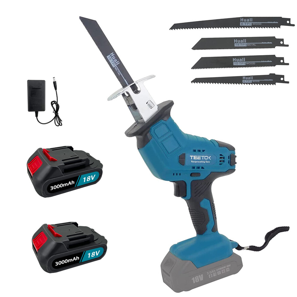 Cordless Reciprocating Saw Saber Cutting Saw+2Battery 5.5A+Charger-Makita Compatible